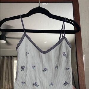 Urban Outfitters strappy floral tank